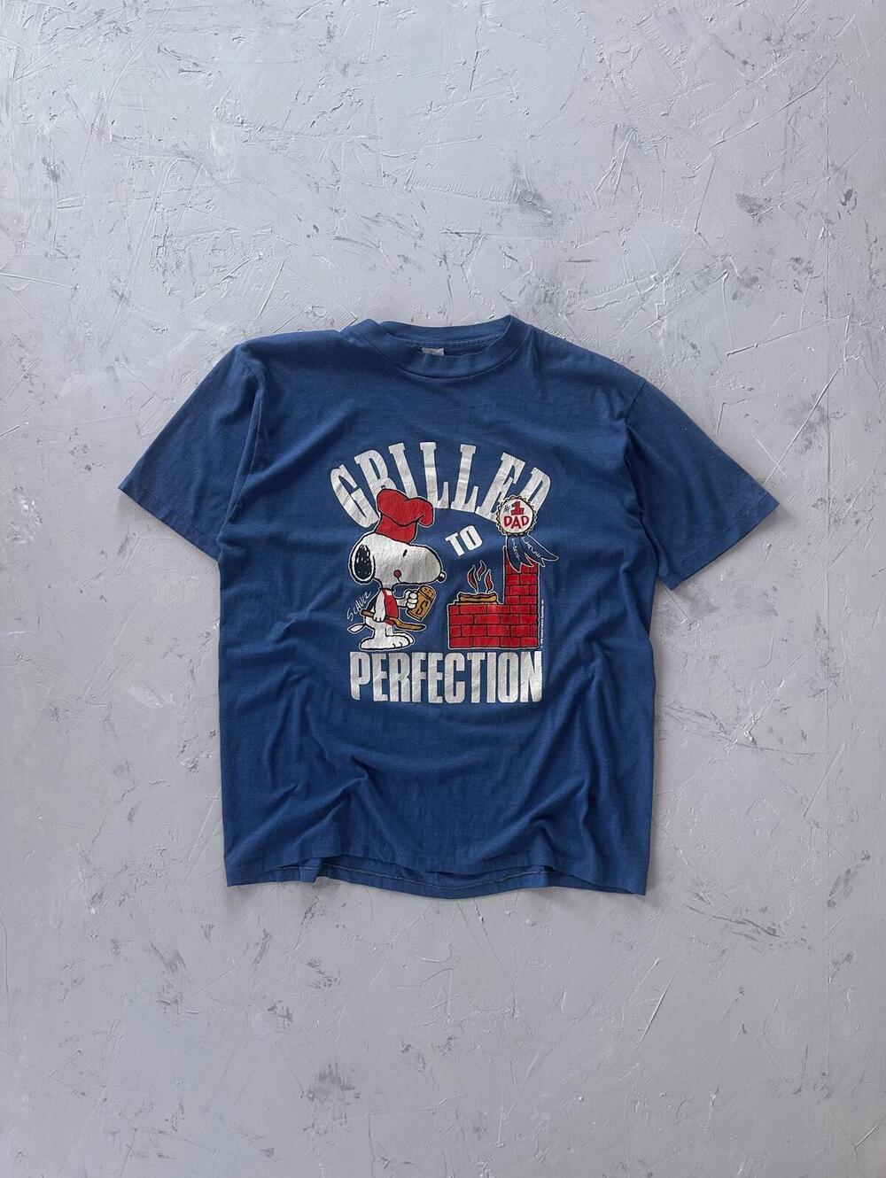 Vintage 80's Snoopy Peanuts Grilled to perfection tee